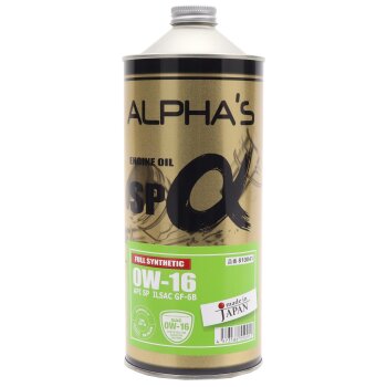 Масло моторное ALPHAS 0W16 SP GF-6B бензин, синтетика 1л (120)