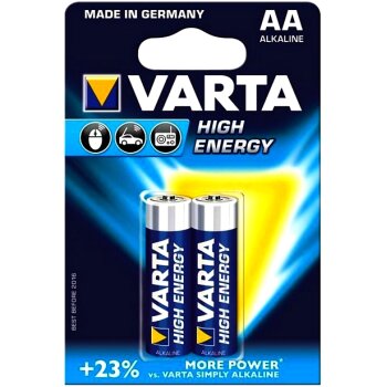Батарейка VARTA HIGH ENERGY AA (LR6) к-т2шт., (1/20/100)