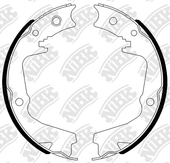 Колодки барабанные NiBK FN0742