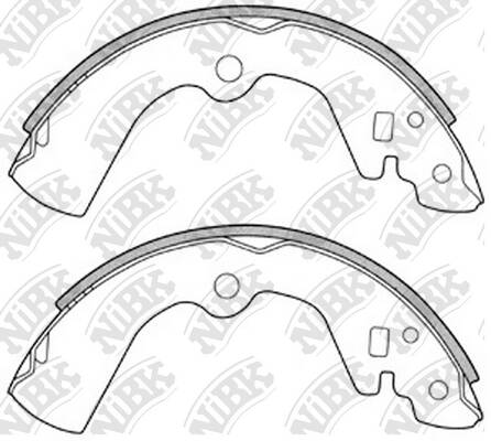 Колодки барабанные NiBK FN1170