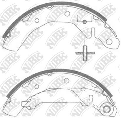 Колодки барабанные NiBK FN11821