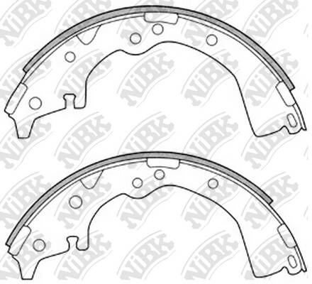 Колодки барабанные NiBK FN2252
