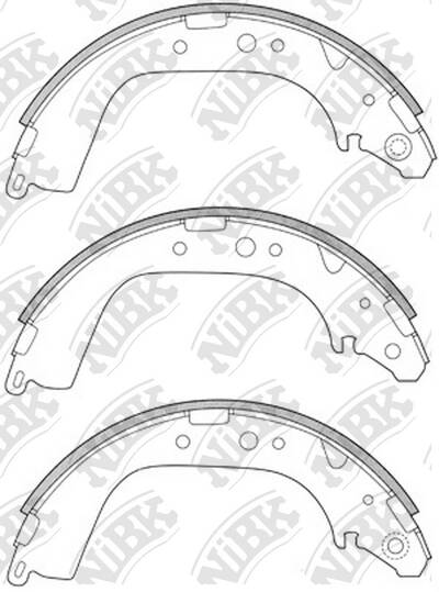 Колодки барабанные NiBK FN2280