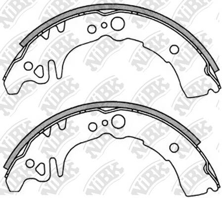 Колодки барабанные NiBK FN2350