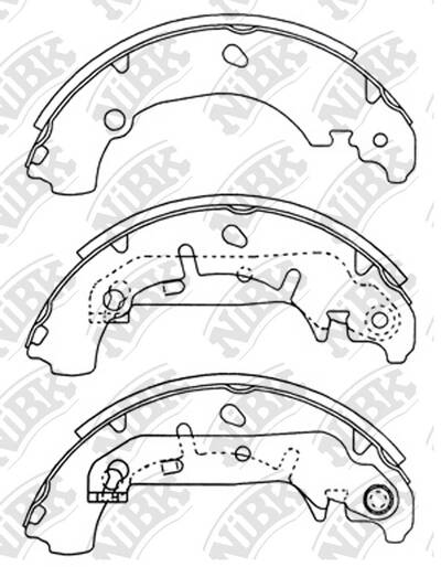 Колодки барабанные NiBK FN3421