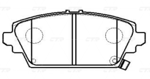 Колодки CTR  GK0379 (CKHO-62)
