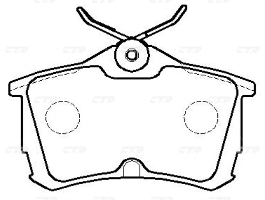 Колодки CTR  GK0380 (CKHO-63)