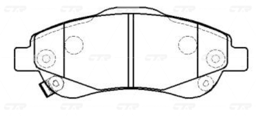 Колодки CTR  GK0390 (CKHO-73)
