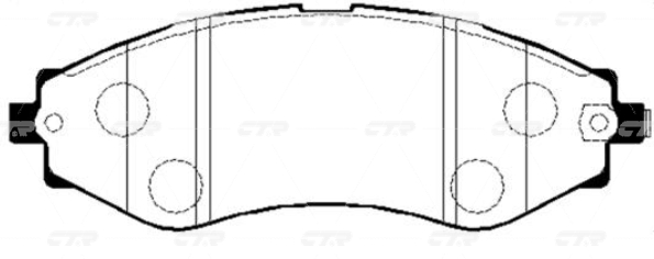 Колодки CTR  GK0436 (CKKD-8)