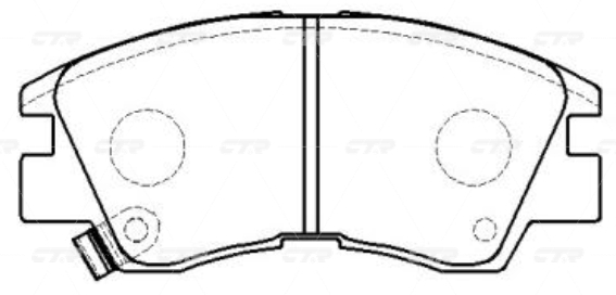 Колодки CTR  GK0572 (CKM-4)