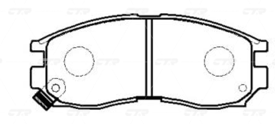 Колодки CTR  GK0575 (CKM-7)