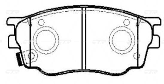 Колодки CTR  GK0655 (CKMZ-9)