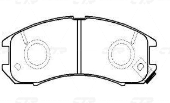 Колодки CTR  GK0670 (CKMZ-24)