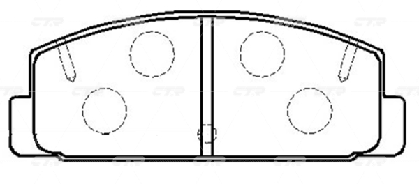 Колодки CTR  GK0695 (CKMZ-49)