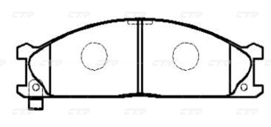 Колодки CTR  GK0718 (CKN-3)