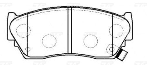 Колодки CTR  GK0719 (CKN-4)