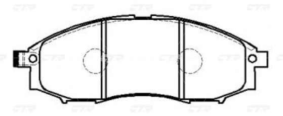 Колодки CTR  GK0726 (CKN-11)
