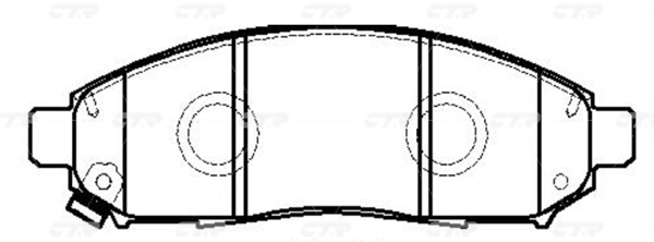 Колодки CTR  GK0733 (CKN-18)