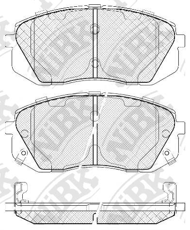 Колодки KIA SPORTAGE, HYUNDAI i40, ix35  NiBK PN0052