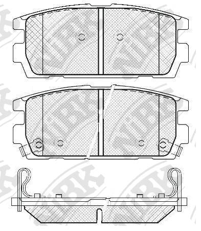 Колодки OPEL ANTARA, HYUNDAI TERRACAN, CHEVROLET CAPTIVA NiBK PN0098