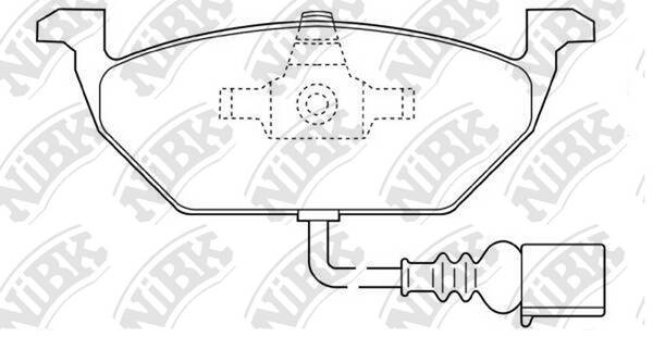 Колодки Volkswagen JETTA, GOLF, FOX, POLO. SKODA FABIA, OCTAVIA, RAPID. OPEL VECTRA NiBK PN0148W