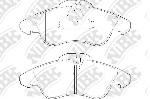 Колодки MERCEDES-BENZ SPRINTER. Volkswagen LT 28-35/46 II NiBK PN0301W