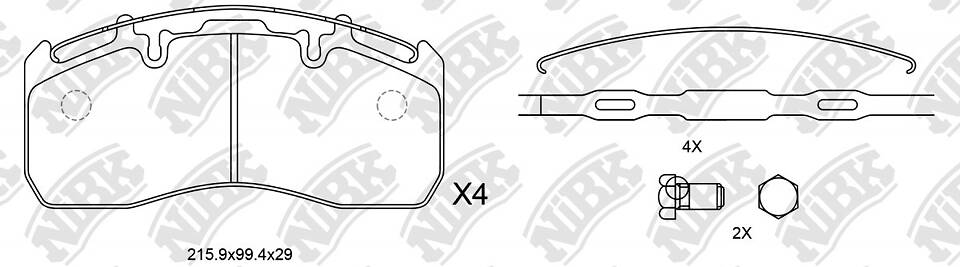 Колодки NiBK PN0923