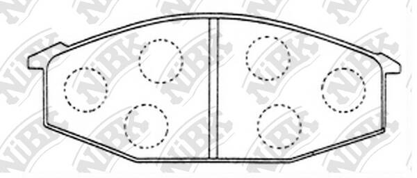Колодки NiBK PN1052