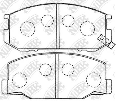 Колодки NiBK PN1217