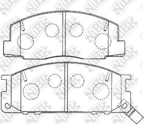 Колодки NiBK PN1218