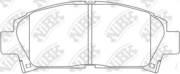 Колодки NiBK PN1362