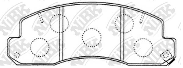 Колодки NiBK PN1388