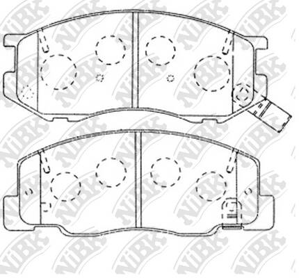 Колодки NiBK PN1404