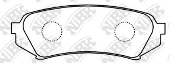 Колодки NiBK PN1412