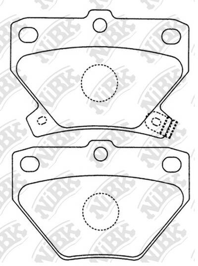 Колодки NiBK PN1454