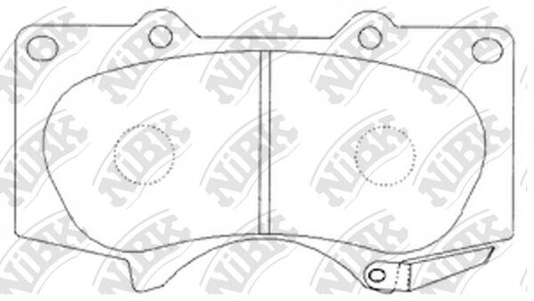 Колодки NiBK PN1482