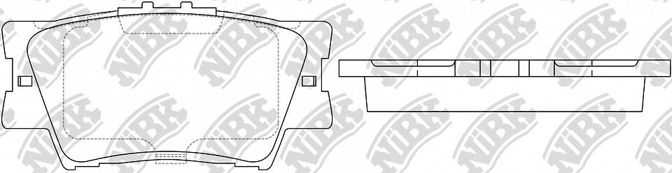 Колодки NiBK PN1522S