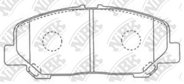 Колодки NiBK PN1527
