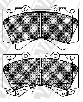 Колодки NiBK PN1541