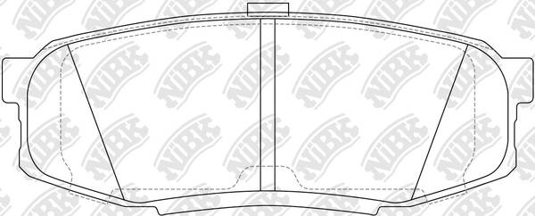 Колодки NiBK PN1542S