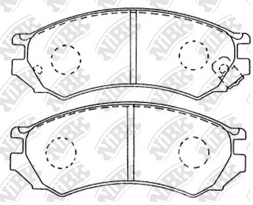 Колодки NiBK PN2188