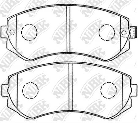 Колодки NiBK PN2199