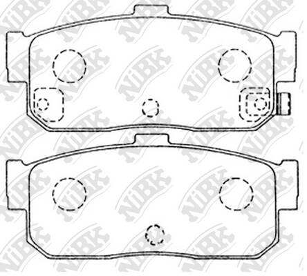 Колодки NiBK PN2224