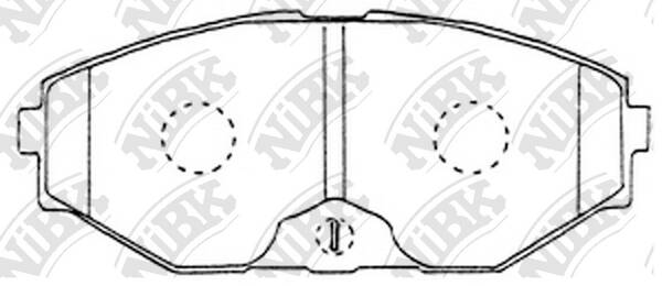 Колодки NiBK PN2261
