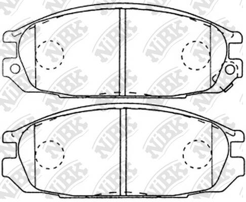 Колодки NiBK PN2371