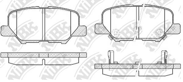 Колодки NiBK PN25003