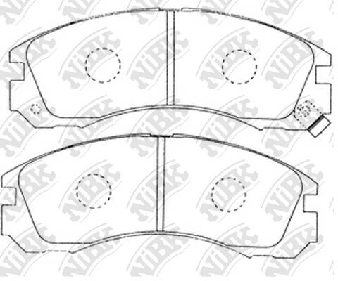 Колодки Mitsubishi L200, L300, Pajero II NiBK PN3233