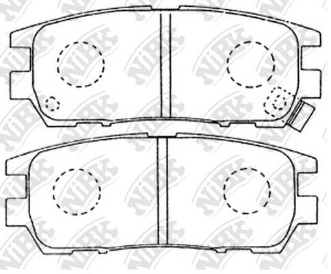 Колодки Mitsubishi L200, L300, Pajero NiBK PN3280