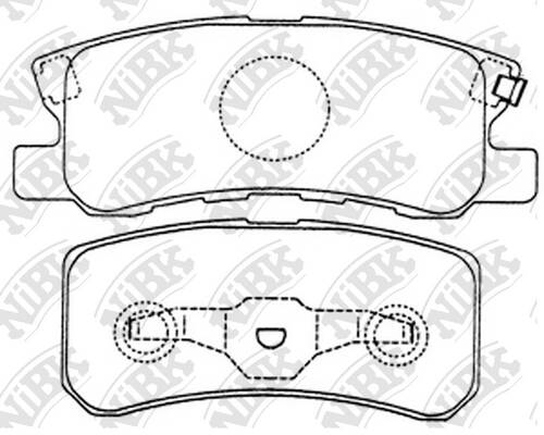 Колодки MITSUBISHI ASX, OUTLANDER, PAJERO NiBK PN3450