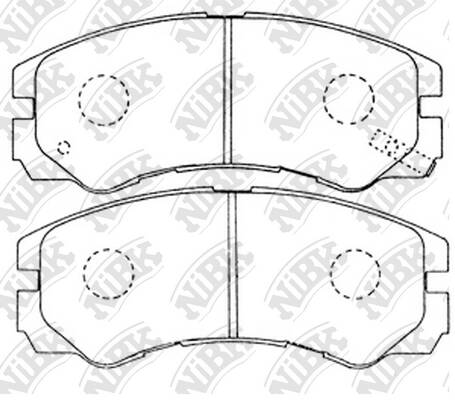 Колодки NiBK PN4258